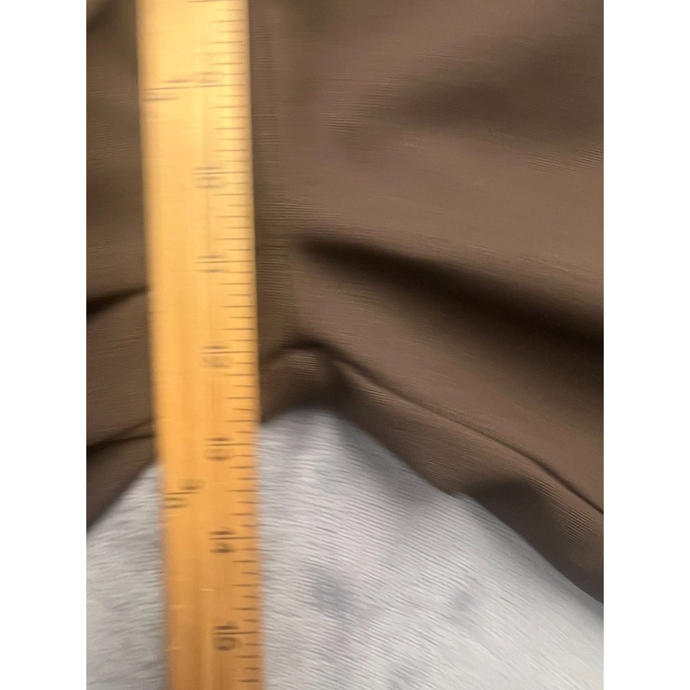 Vintage Levis Bend Over Dress Pants Womens 12 Brown Straight Flat Front Pull On - Picture 4 of 7